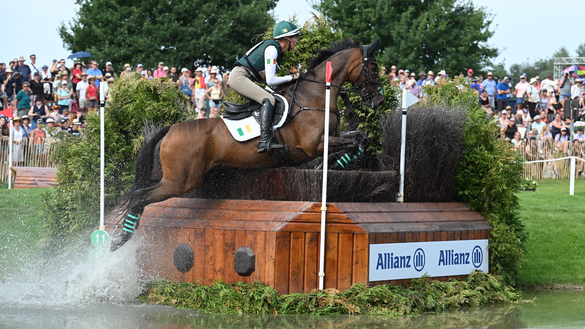 Aoife Clark and Full Monty De Lacense at the eventing world championships, Ireland finished fourth in team results