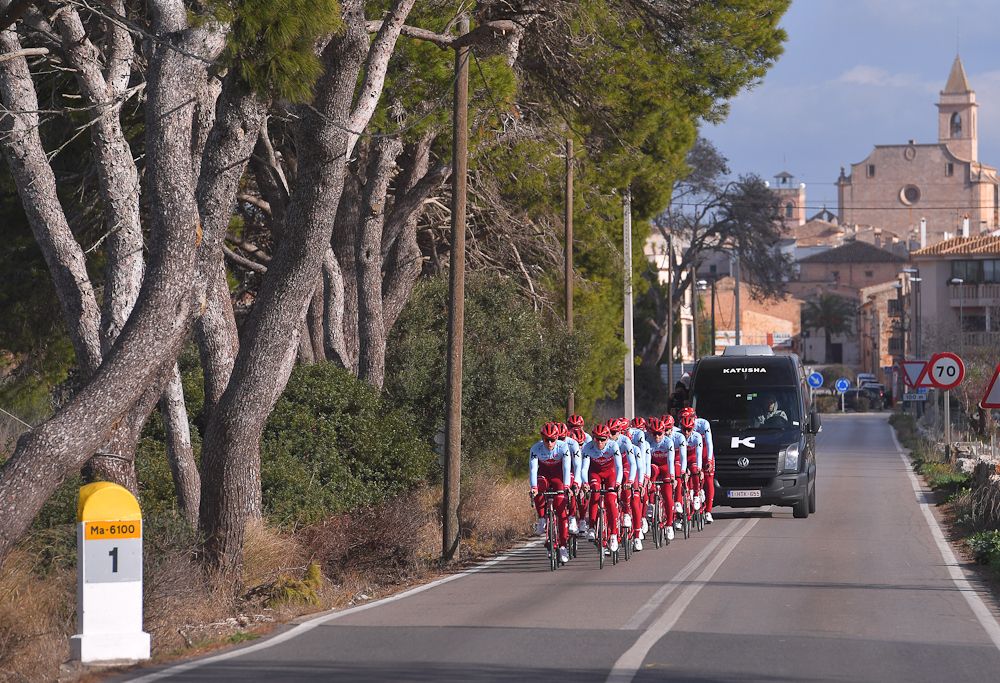 Katusha-Alpecin on a training ride