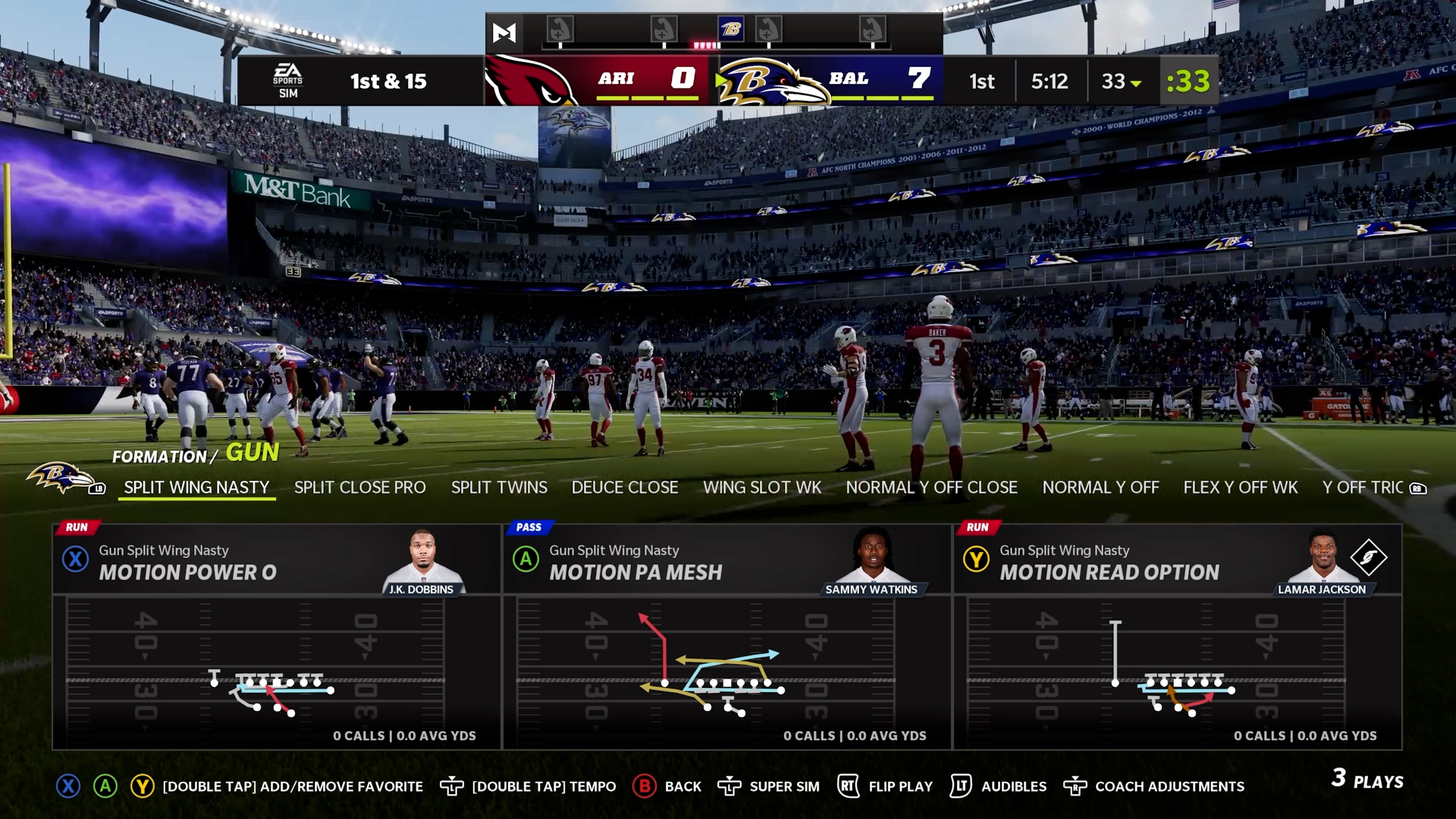 Pelanggaran Madden NFL 22 Ravens