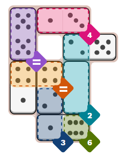 The New York Times Pips puzzle (medium) on Monday, July 13, 2026