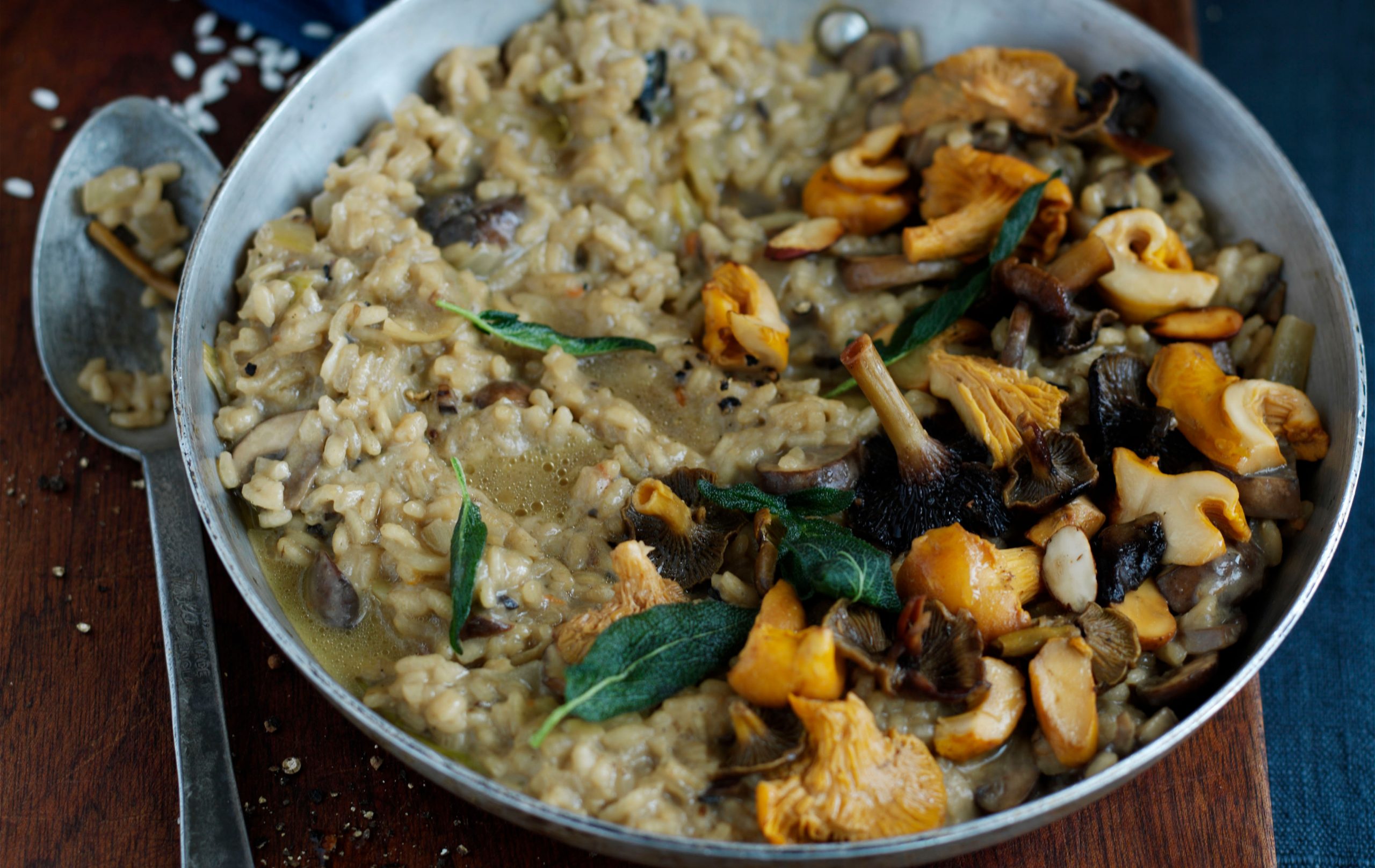wild mushroom risotto, low calorie meals