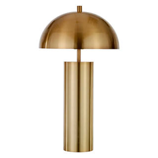 gold brass domed table lamp