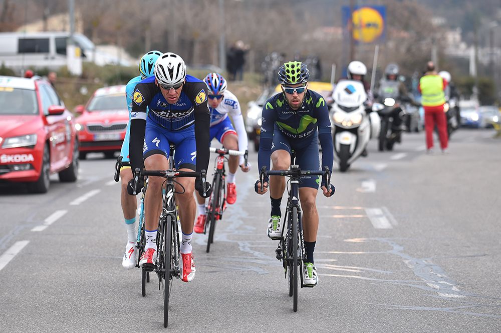 Stijn Vandenbergh and Jesus Herrada in the breakaway