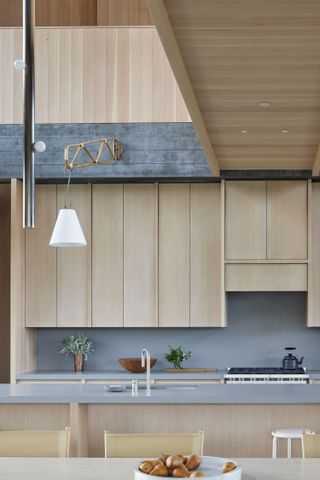 kitchen detail at Frame House by Mork-Ulnes Architects