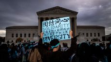 People rally in support of affirmative action at the US Supreme Court 