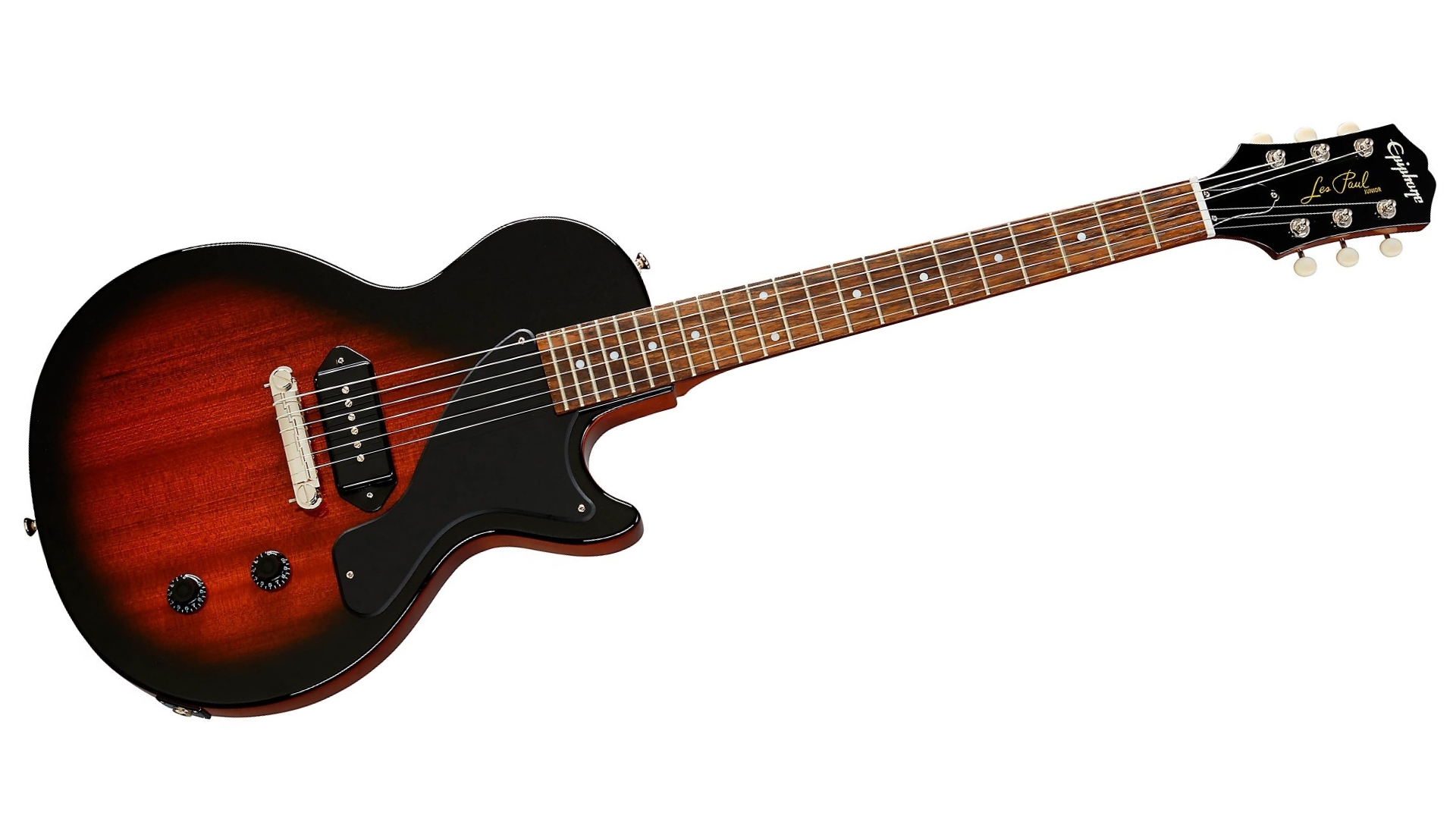 An Epiphone Les Paul Junior electric guitar