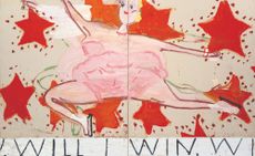 Rose Wylie &ldquo;Pink Skater (Will I Win, Will I Win)&rdquo;