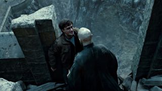 Harry Potter and Voldemort in Harry Potter and the Deathly Hallows Part 2.