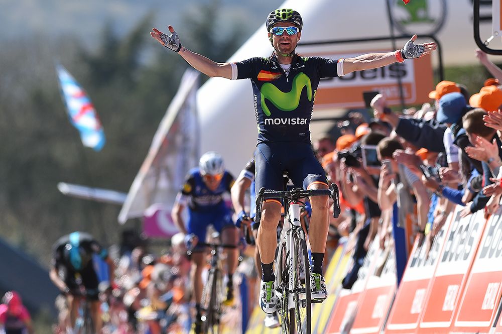 Alejandro Valverde (Movistar) wins the 2016 Fleche Wallonne