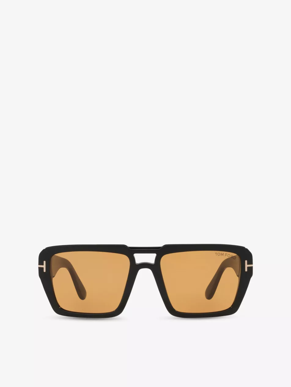 Tr001876 Redford Pilot-Frame Acetate Sunglasses