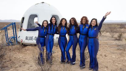 Celebrity women after Blue Origin spaceflight