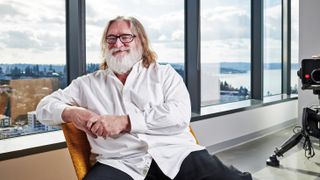BELLEVUE, UNITED STATES - FEBRUARY 26: Portrait of American video game developer Gabe Newell, photographed at Valve Corporations offices in Bellevue, Washington, on February 26, 2020. (Photo by Olly Curtis/Future Publishing via Getty Images)
