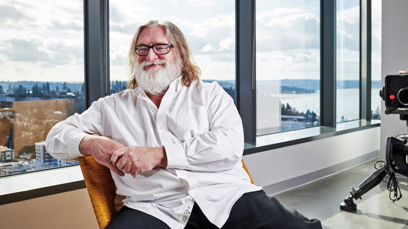 BELLEVUE, UNITED STATES - FEBRUARY 26: Portrait of American video game developer Gabe Newell, photographed at Valve Corporations offices in Bellevue, Washington, on February 26, 2020. (Photo by Olly Curtis/Future Publishing via Getty Images)