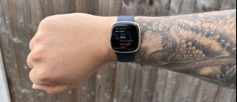 Fitbit Versa 3 on person's wrist