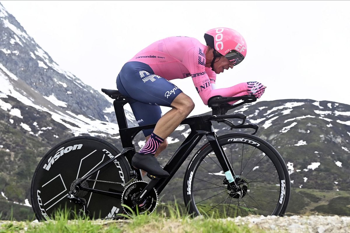 Rigoberto Uran (EF Education-Nippo) in the Tour de Suisse time trial