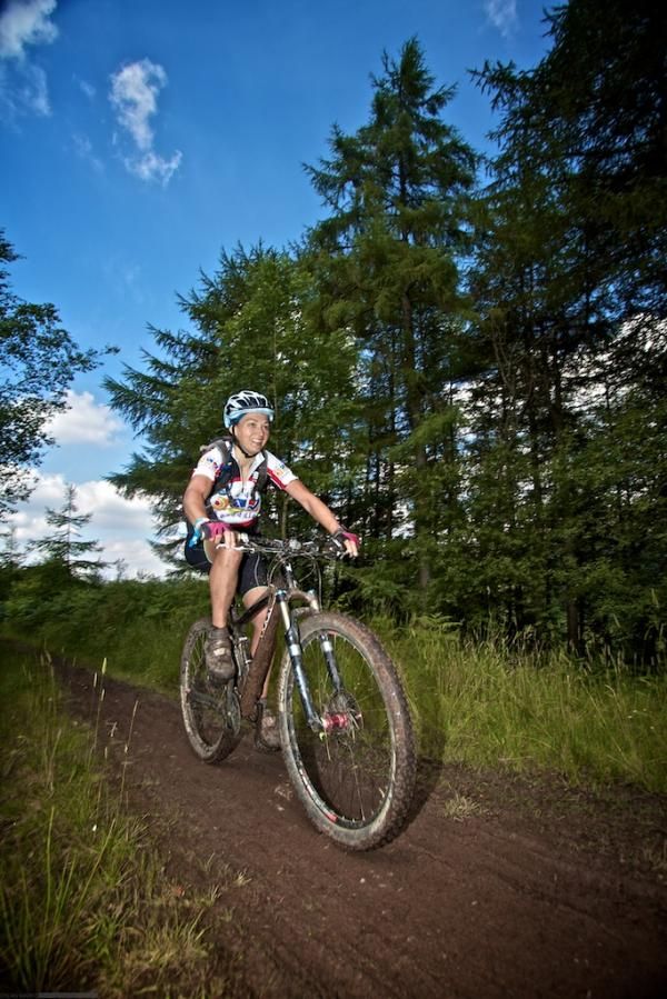 A racer in the Black Mountains 3 Day