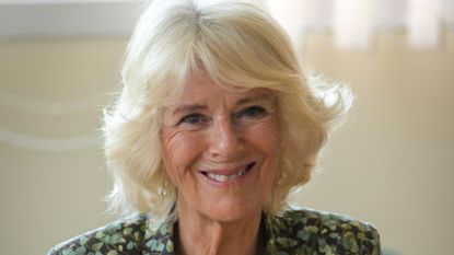 Duchess Camilla enjoys ‘more basic life’ according to a commentator, seen here during her visit to Millbrook Primary School