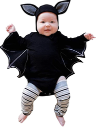 Black Bat Romper T-Shirt +Hat $7.66(£5.62) |Amazon