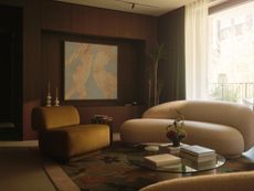 Brown-toned sophisticated interiors at Vabel Townhouse