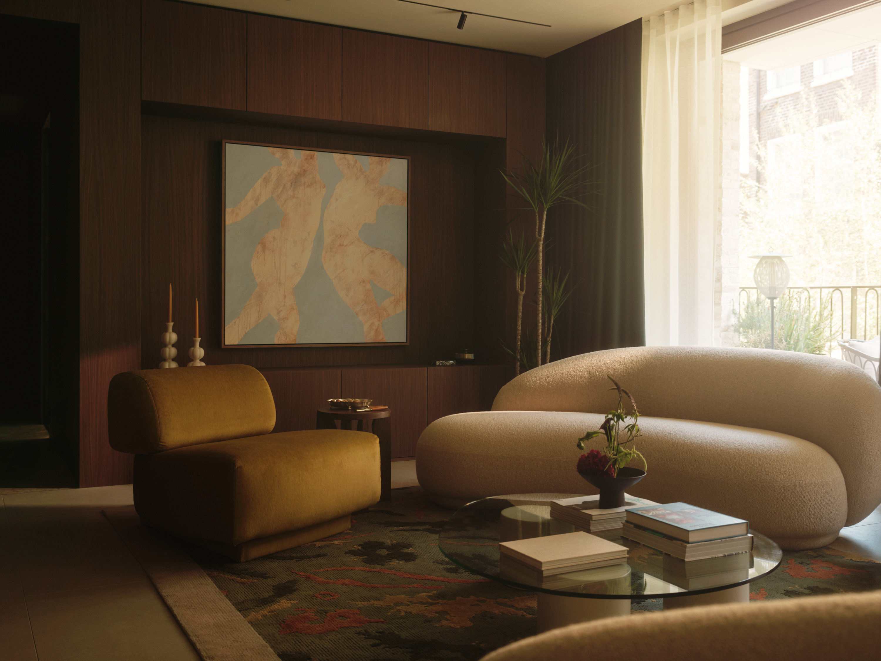 Brown-toned sophisticated interiors at Vabel Townhouse