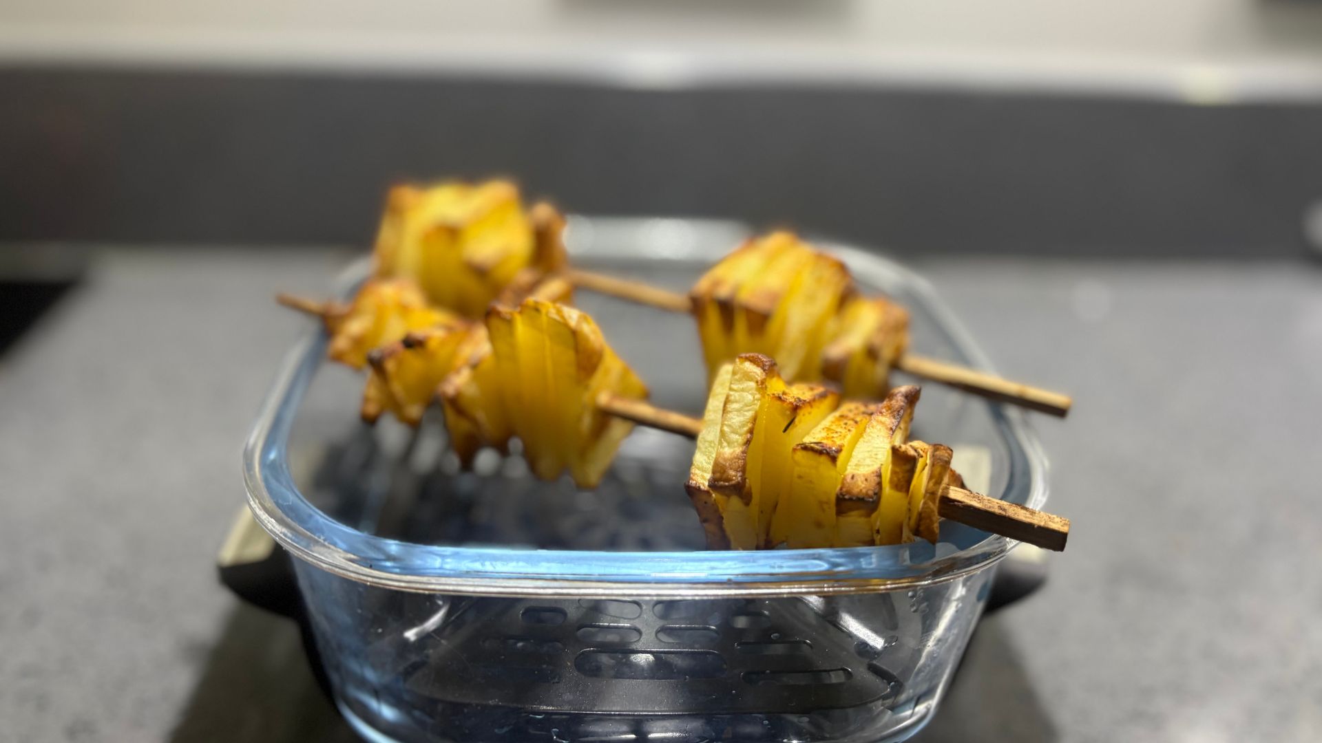 Air fryer Christmas tree potatoes