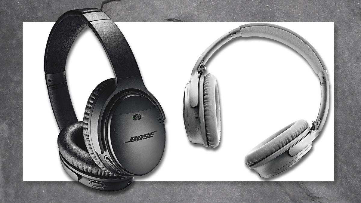 A pair of black and silver Bose Quiet Comfort 35 II wireless headphones