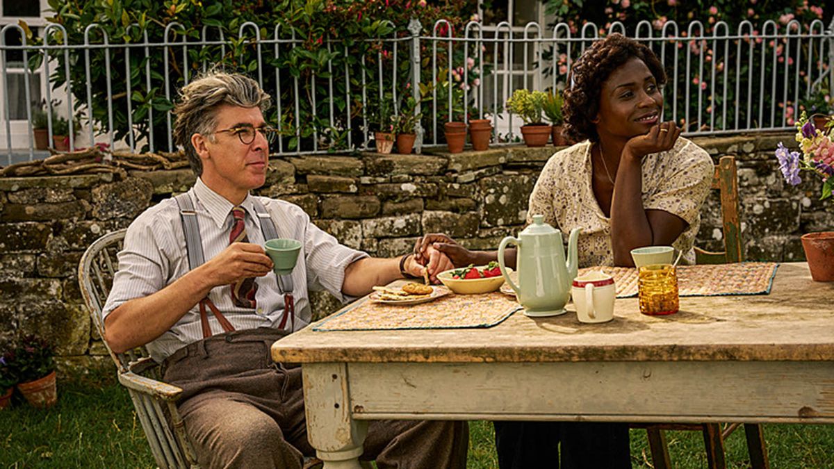 James Lance as Uncle Quentin and Ann Akinjirin as Aunt Fanny in The Famous Five