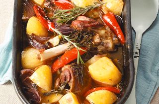 Easter roast lamb recipes: Pot roasted lamb with potatoes and rosemary