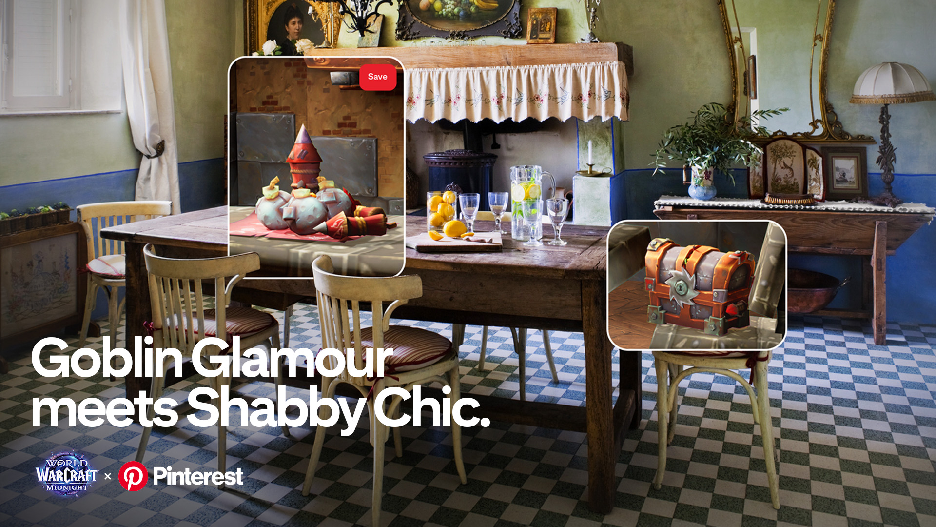 Promotional image for World of Warcraft's collaboration with Pinterest.