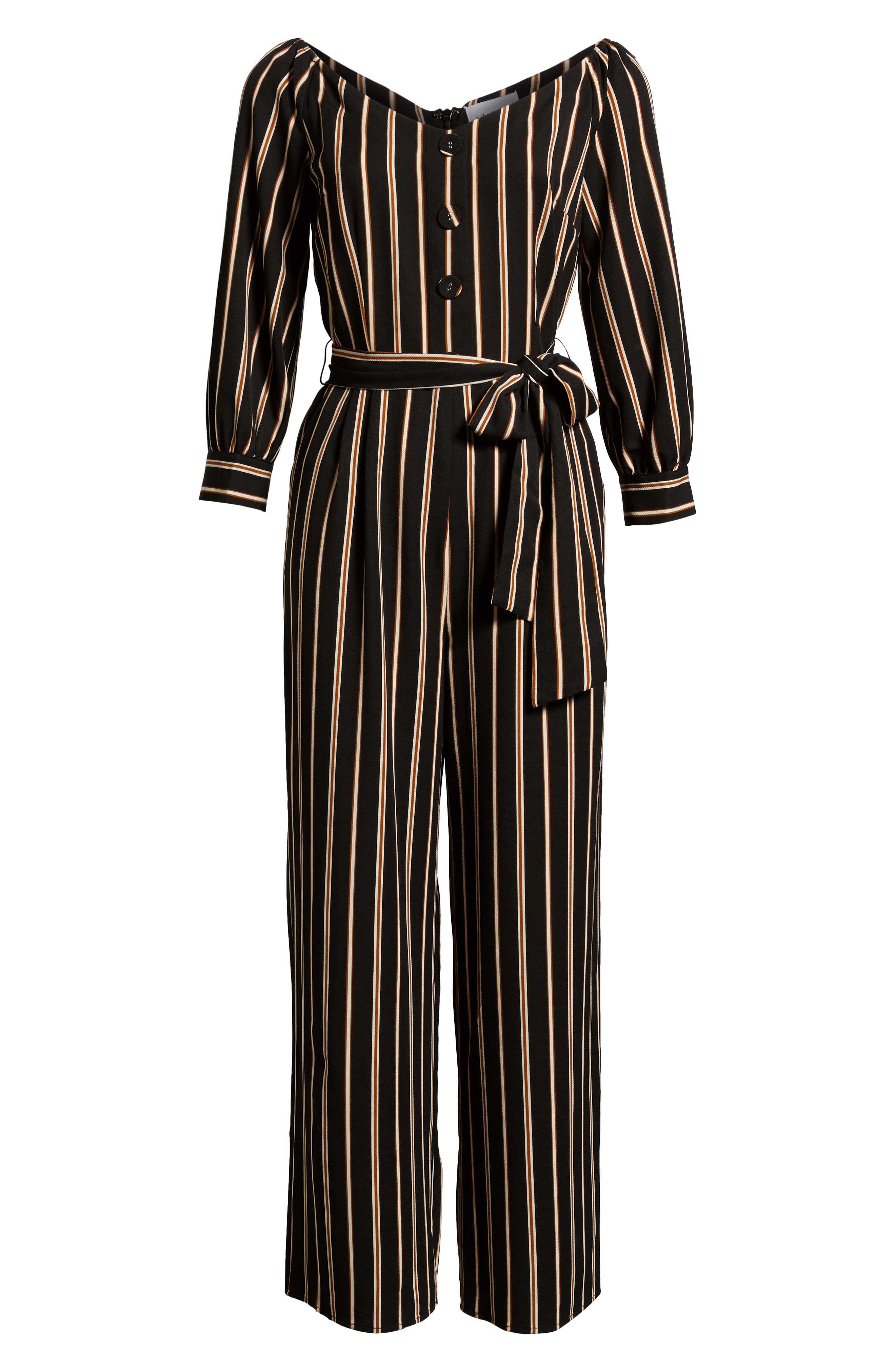 Chriselle Lim Jane Stripe Portrait Jumpsuit