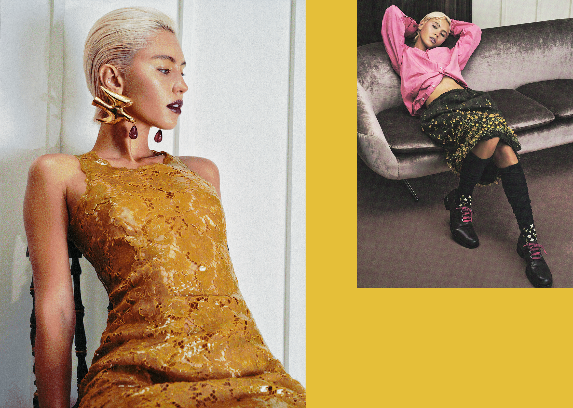 Iris Law poses on the cover of Who What Wear for the 20th Anniversary October 2026 edition