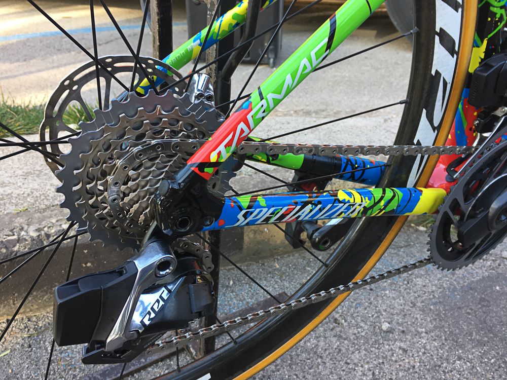 Count the 12 SRAM cogs on Anna van der Breggen&rsquo;s bike