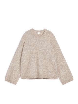 Alpaca-Wool Blend Jumper - Beige - Arket Gb