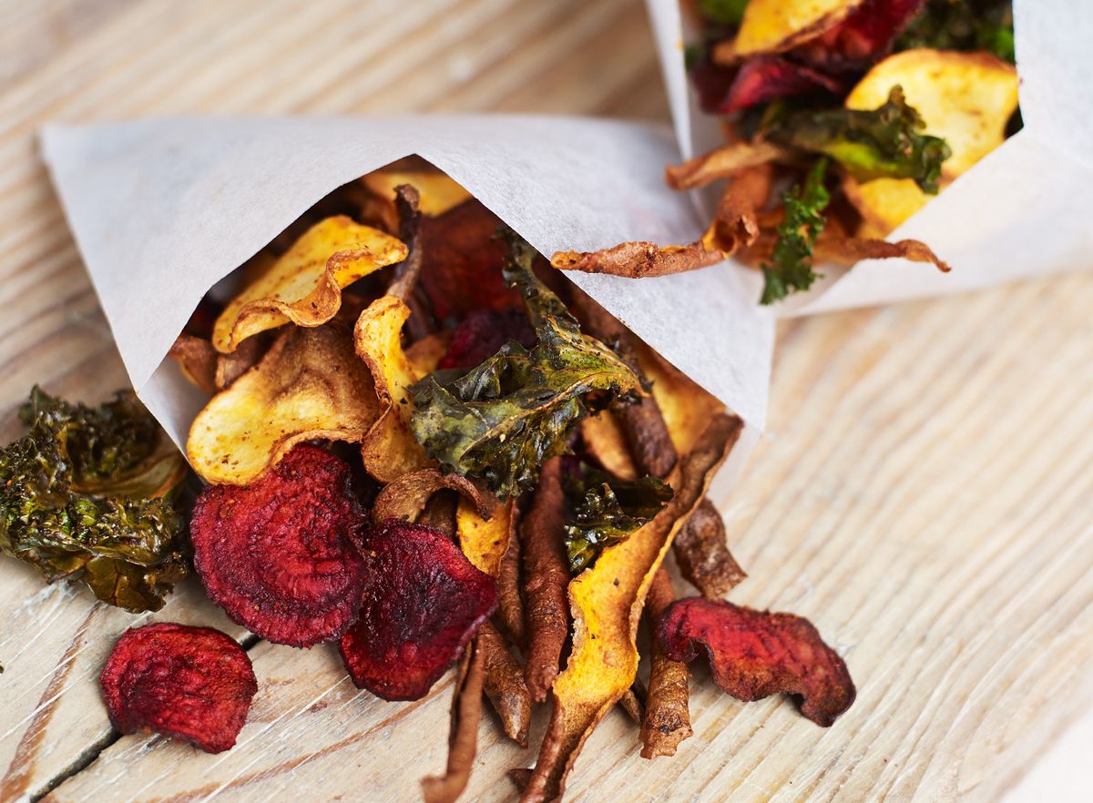 Homemade crisps an easy recipe for crunchy potato and vegetable crisps Real Homes