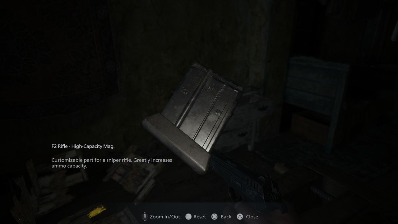 resident evil village f2 rifle high capacity mag