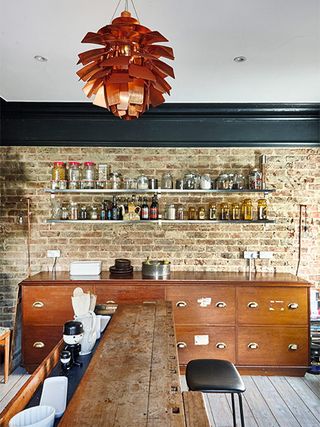 exposed-brick-wall-kitchen