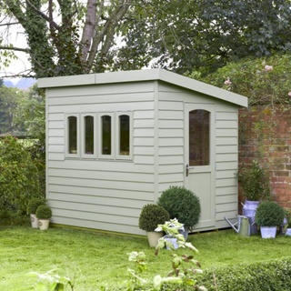 Forest Retreat 8×6 Pent Shed – Moss Green