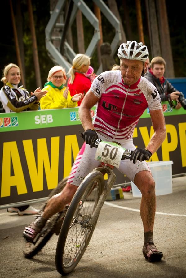 Erki P&uuml;tsep on his way to a win