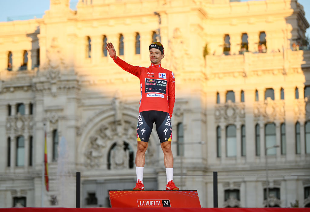 2024 Vuelta a España: Primož Roglič celebrates overall victory