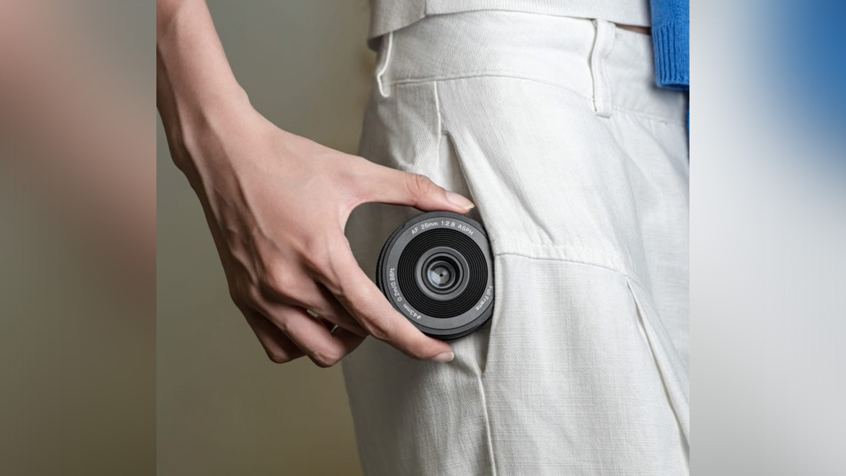 Thin camera lens.