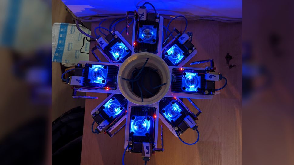 Cluster Features 8 Raspberry Pis, Custom PCB Tom's Hardware
