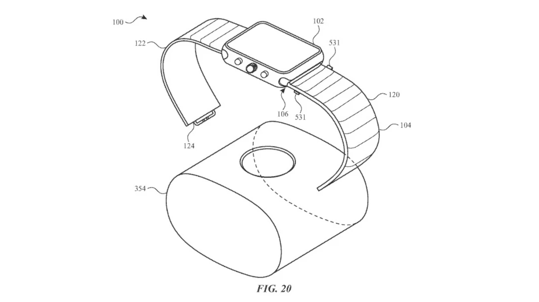 Images from an Apple Watch patent