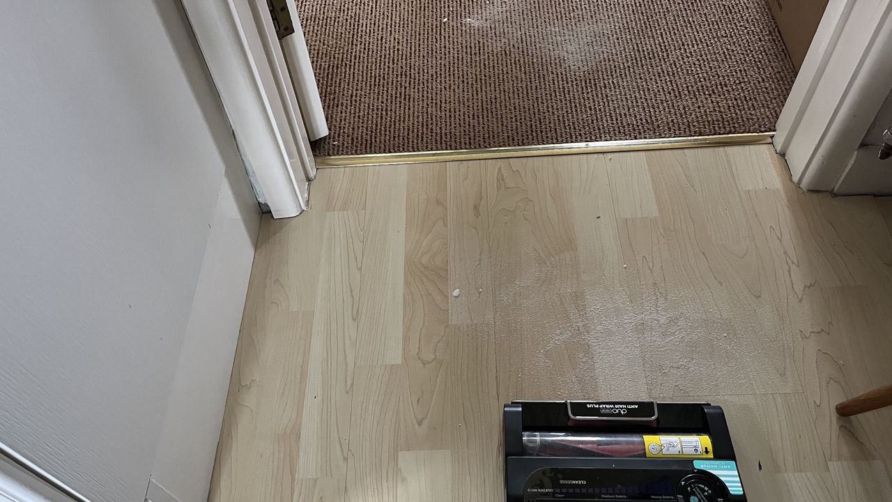 vacuuming sugar with the shark stratos cordless