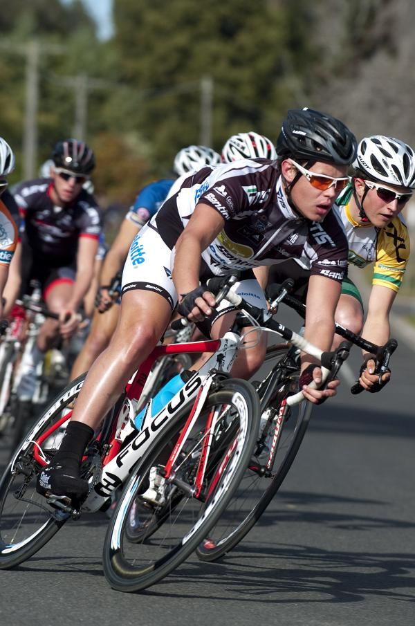 Peter Loft (Pure Tasmania &amp; Deloitte) in action during stage five. Loft's brother Andrew is a former winner of the Launceston Wheelrace.