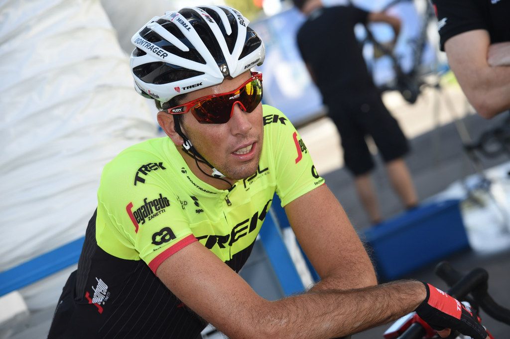 Laurent Didier in the Trek-Segafredo team training kit