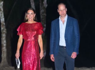 Prince William, Duke of Cambridge and Catherine, Duchess of Cambridge attend a special reception hosted by the Governor General of Belize