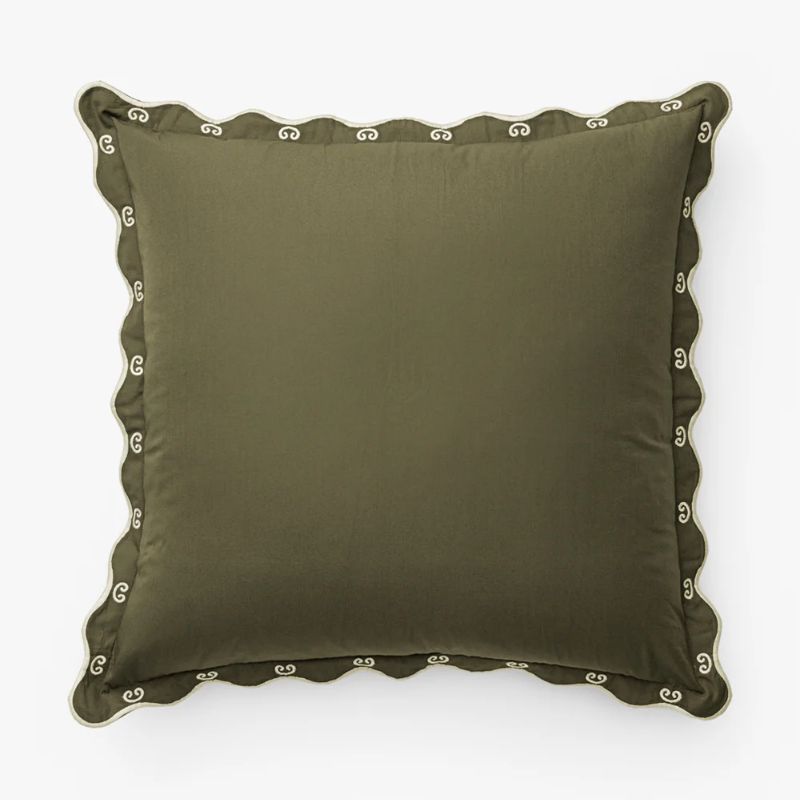 dark green cushion cover