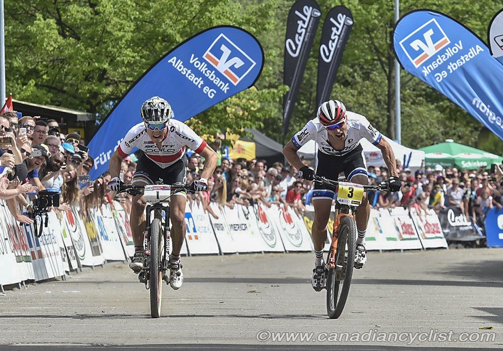 The sprint - Nino Schurter (Scott-Odlo) finally wins the one World Cup that has been eluding him