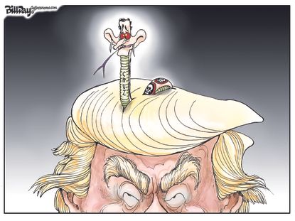 Political Cartoon U.S. Trump Cruz Decision 2016
