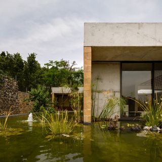 House with rainwater